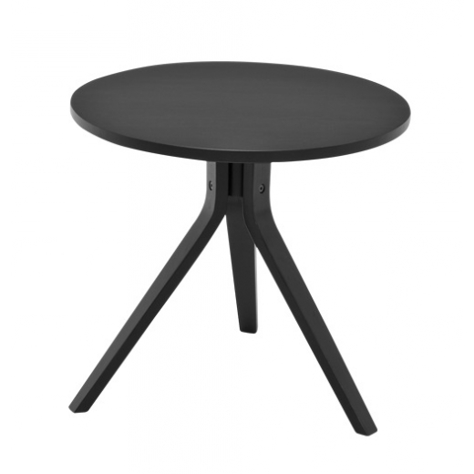 2. jakost Konferenční stolek kulatý Mayflower, 50 cm, černá - 1