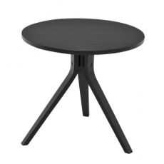 2. jakost Konferenční stolek kulatý Mayflower, 50 cm, černá - 1