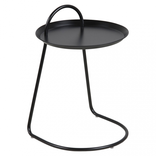 2. jakost Odkládací / noční stolek Locky, 39 cm, černá - 1
