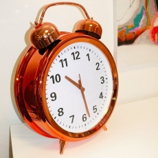 2. jakost Stolní hodiny Budík, 56 cm, měděná - 2