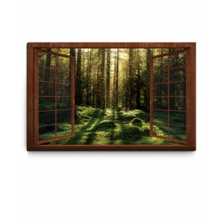 3D obraz Kouzelný mechový les, 90x60 cm