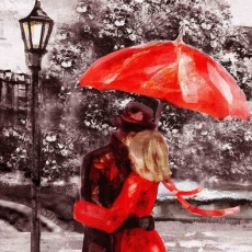 3D obraz Láska v Londýně za oknem, 50x40 cm - 4