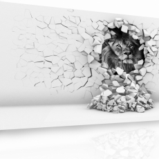 3D obraz Lev, 150x100 cm - 1