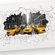 3D obraz New York, 90x60 cm - 2