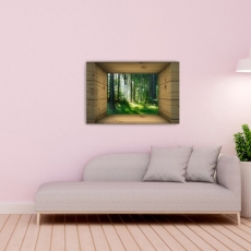 3D obraz Okno do lesa, 120x80 cm - 3