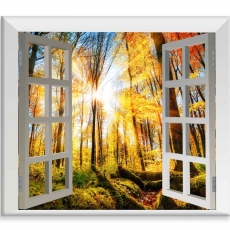 3D obraz Okno do přírody, 100x80 cm - 1