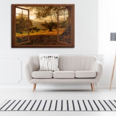 3D obraz Okno do raja prírody, 120x80 cm - 3