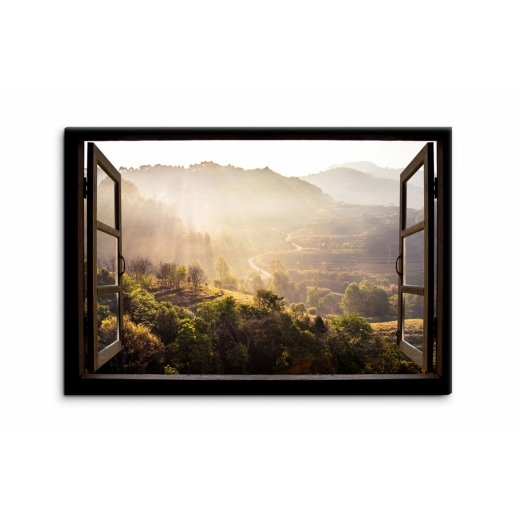 3D obraz Okno do Thajské přírody, 90x60 cm - 1