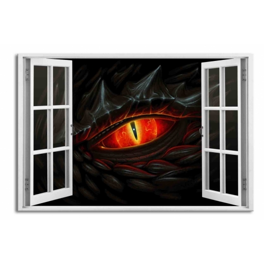 3D obraz Okno dračí oko, 60x40 cm - 1
