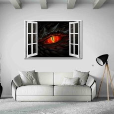 3D obraz Okno dračí oko, 60x40 cm - 3