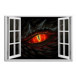 3D obraz Okno dračí oko, 90x60 cm