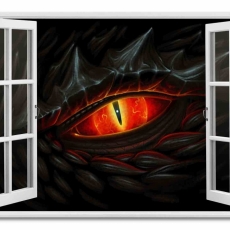 3D obraz Okno dračie oko,120x80 cm - 1