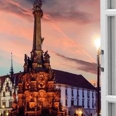 3D obraz Okno olomoucké náměstí, 120x80 cm - 4