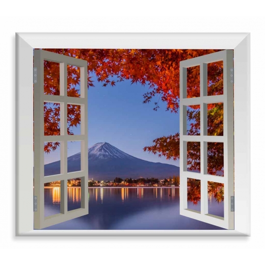 3D obraz Okno s výhľadom, 130x110 cm - 1