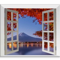 3D obraz Okno s výhľadom, 150x130 cm - 1