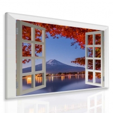 3D obraz Okno s výhľadom, 80x60 cm - 2