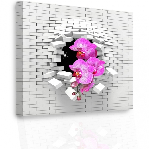3D obraz Orchidea, 100x100 cm - 1
