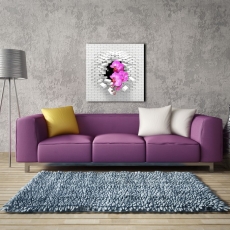 3D obraz Orchidea, 100x100 cm - 2