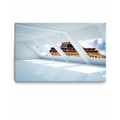 3D obraz Pohled na Eiffelovu věž, 120x80 cm