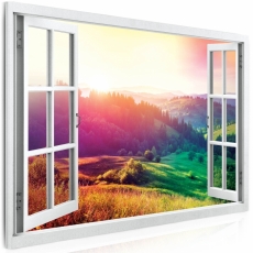 3D obraz Výhľad do farebnej krajiny, 120x80 cm - 2