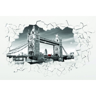 3D obrazy na stenu Tower Bridge, 80x80 cm