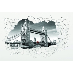 3D obrazy na stěnu Tower Bridge, 80x80 cm