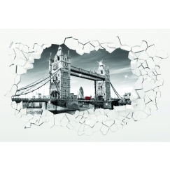 3D obrazy na stenu Tower Bridge, 80x80 cm