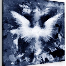 Abstraktní obraz Andělská křídla II, 100x100 cm - 3