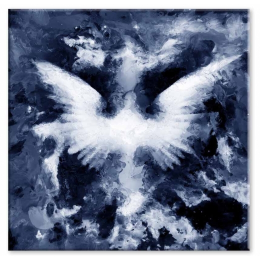 Abstraktní obraz Andělská křídla II, 120x120 cm - 1