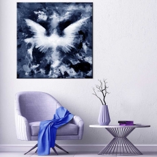 Abstraktní obraz Andělská křídla II, 120x120 cm - 2