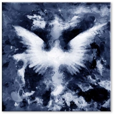 Abstraktní obraz Andělská křídla II, 120x120 cm - 1