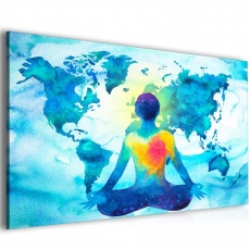 Abstraktní obraz Mapa meditace, 90x60 cm - 3