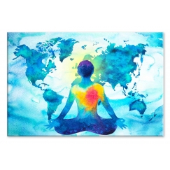 Abstraktný obraz Mapa meditácie, 80x120 cm