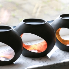 Aromalampa kovová Feeling, 20 cm, strieborná - 1