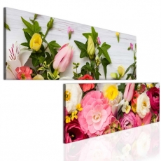 Atypický obraz Nežné kvetiny, 100x50 cm - 3