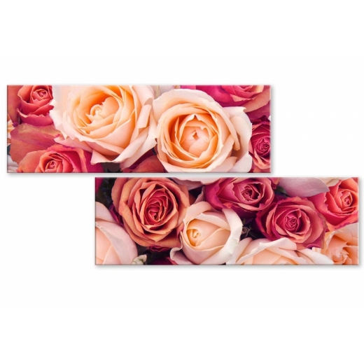 Atypický obraz Růže, 100x50 cm - 1