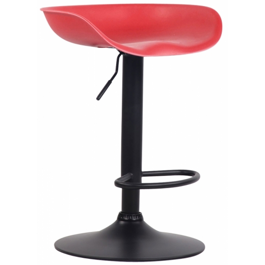 Barová stolička Anaheim, čierna / červená - 1