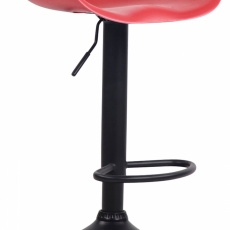 Barová stolička Anaheim, čierna / červená - 1