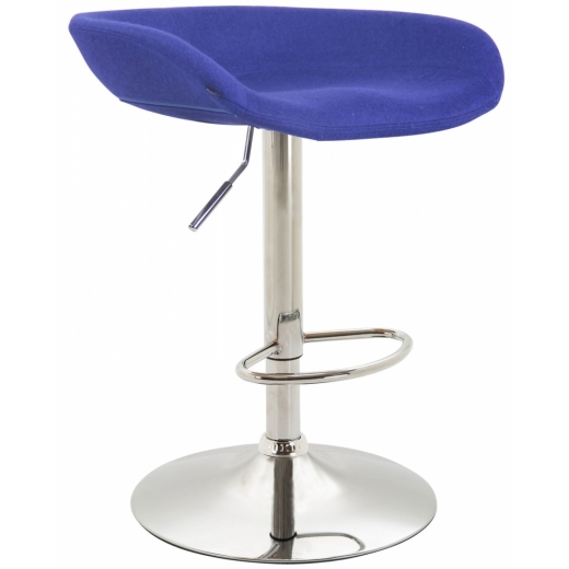 Barová stolička Anaheim, filc, modrá - 1