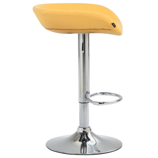 Barová stolička Anaheim, filc, žltá - 1