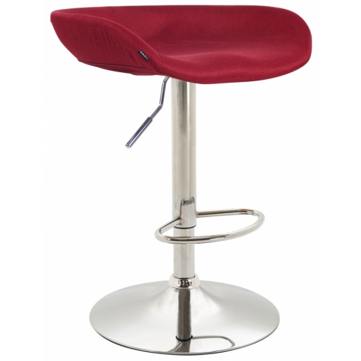 Barová stolička Anaheim, textil, červená - 1
