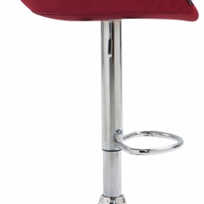 Barová stolička Anaheim, textil, červená - 3