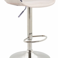 Barová stolička Anaheim, textil krémová - 1