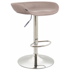 Barová stolička Anaheim, textil, taupe