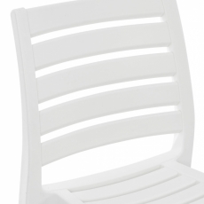 Barová stolička Ares, plast, biela - 3