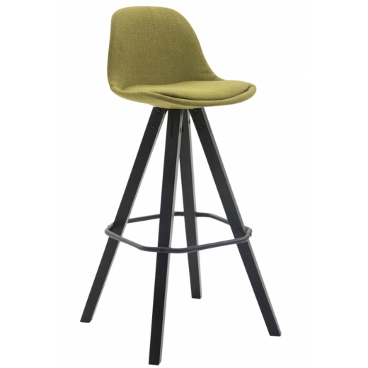 Barová stolička Ariel, svetlo zelená / čierna - 1