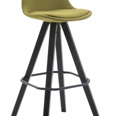 Barová stolička Ariel, svetlo zelená / čierna - 1