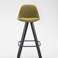 Barová stolička Ariel, svetlo zelená / čierna - 2