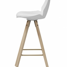 Barová stolička Aslo, biela - 2