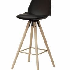 Barová stolička Aslo, čierna - 1